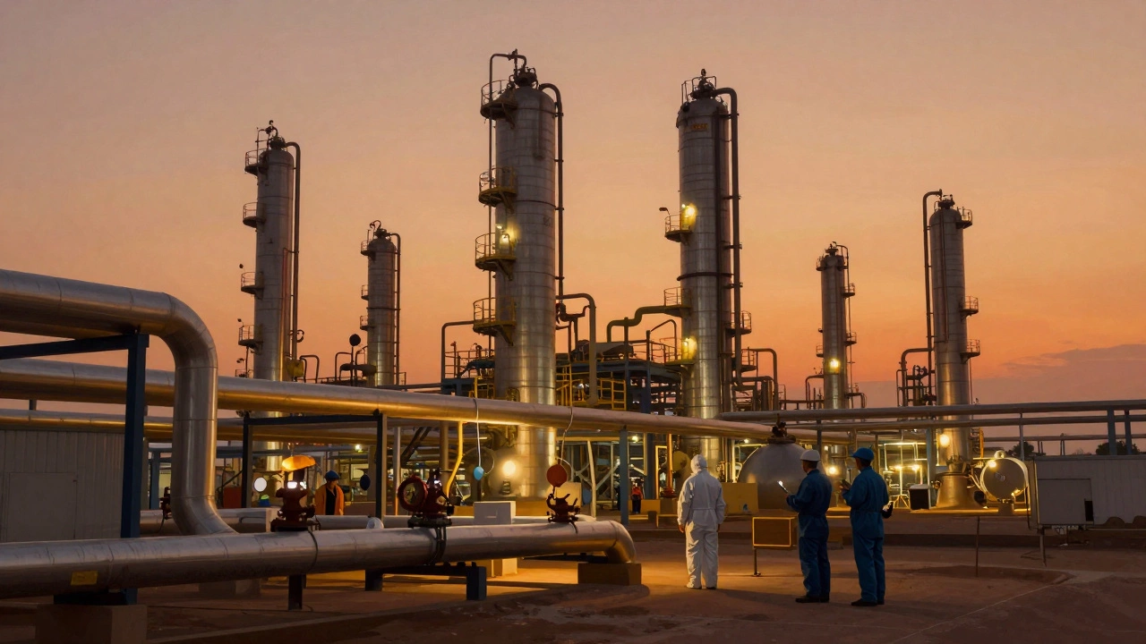 ChemStar plant in Gujarat with naphtha pipelines and equipment monitoring